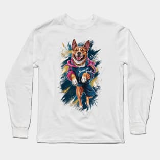 Strong and stylish dog Long Sleeve T-Shirt